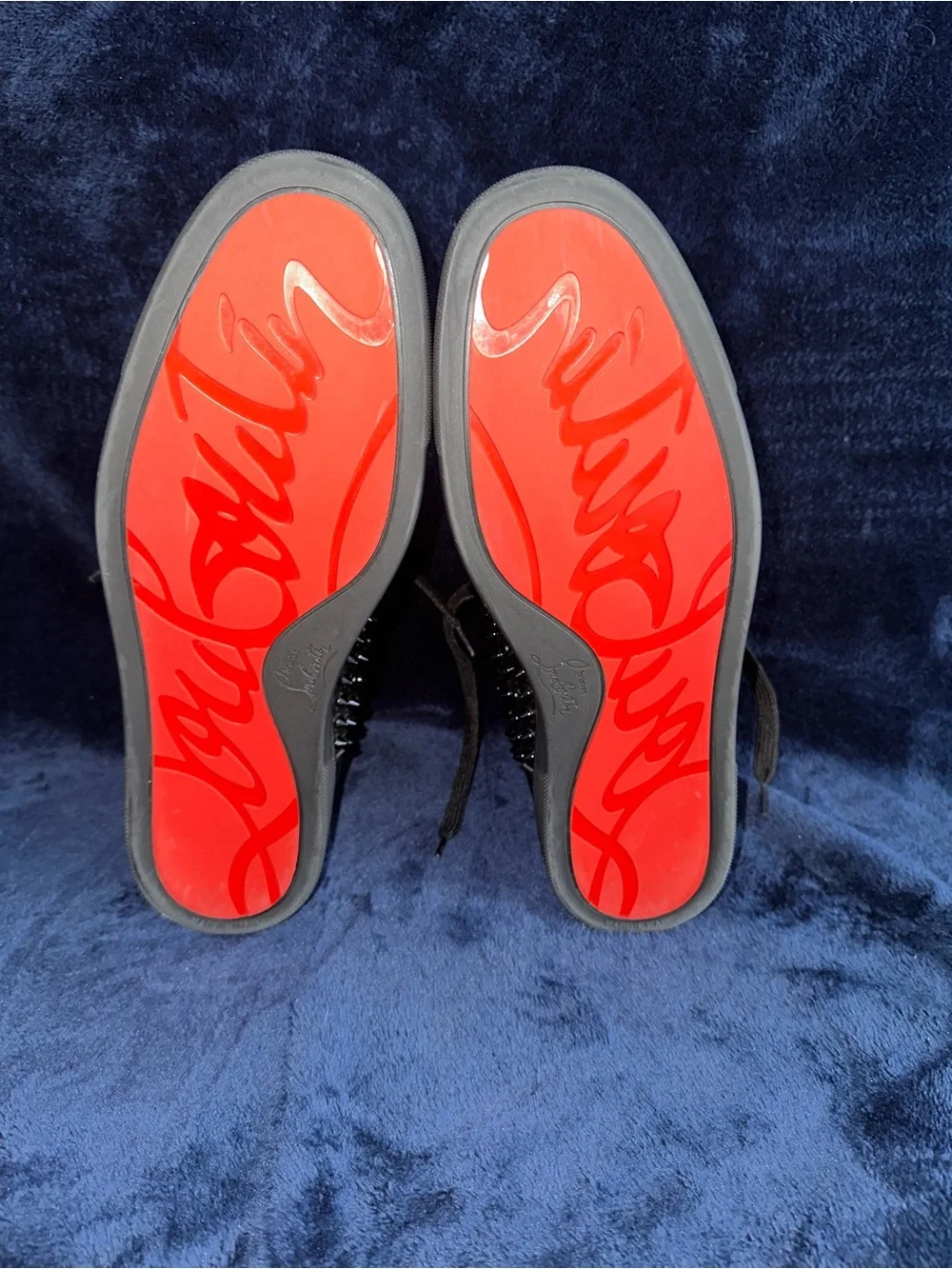 Christian Louboutin black leather
